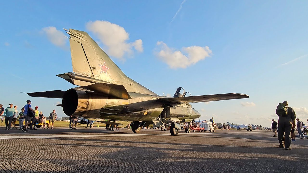 VERY RARE Mikoyan-Gurevich MiG-23UB Flogger Flying in US Airspace!