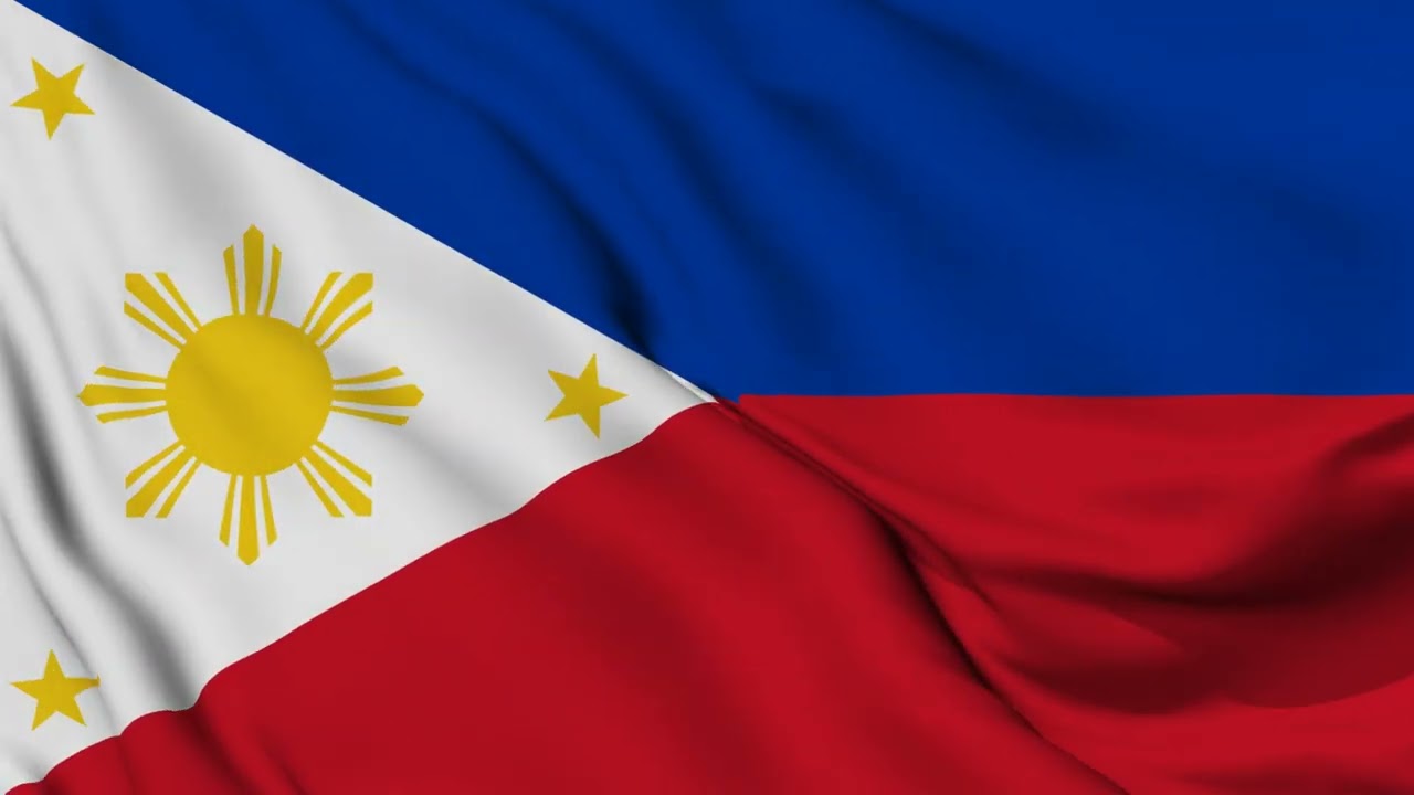 Philippines flag HD TV screensaver ONE HOUR LOOP