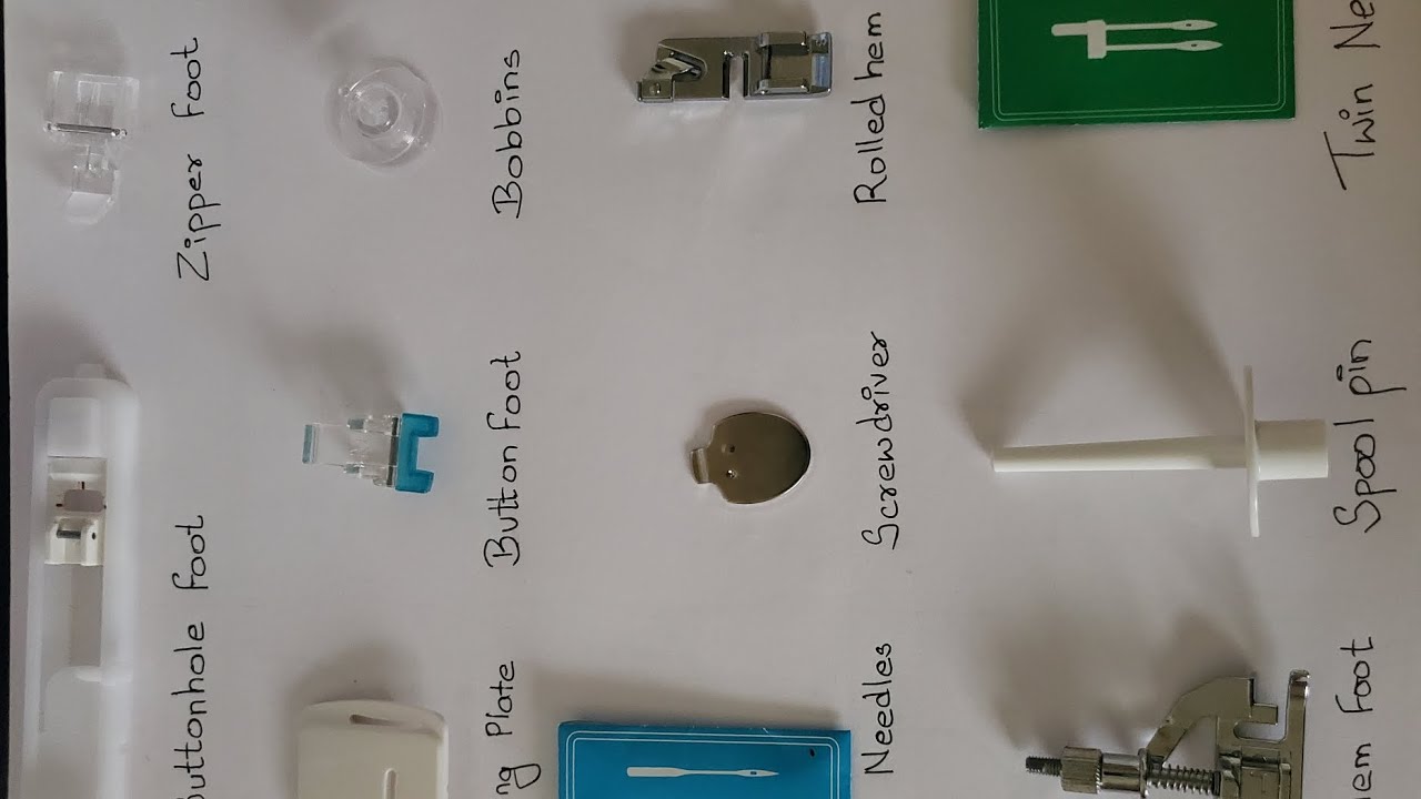 Accessories that comes with Brother Sewing Machine.