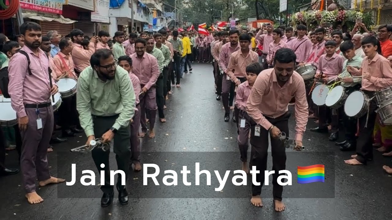 Jain Rathyatra 🏳️&zwj;🌈| Jain Vargoda | Adijin Band | Jain culture | Lasim Dance