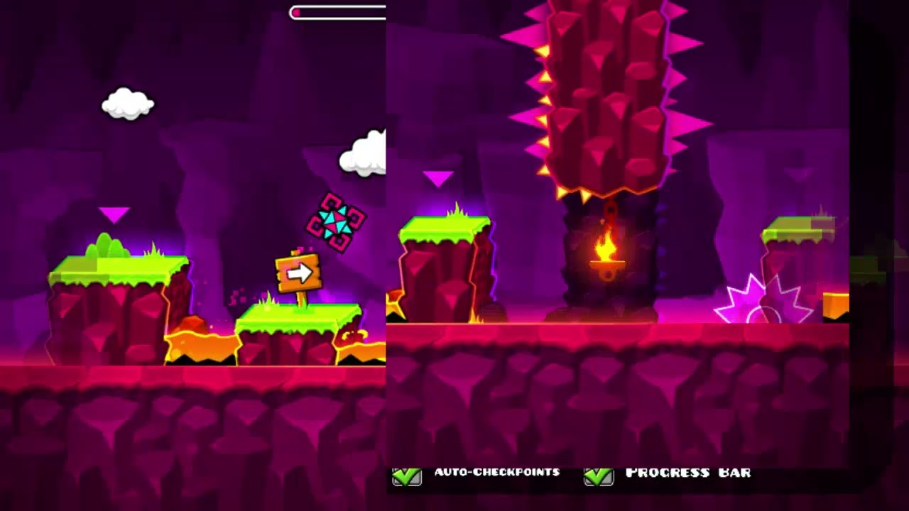 играю в игру geometry dash