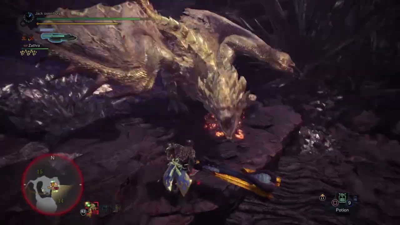 The hunt for a Gold Rathian
