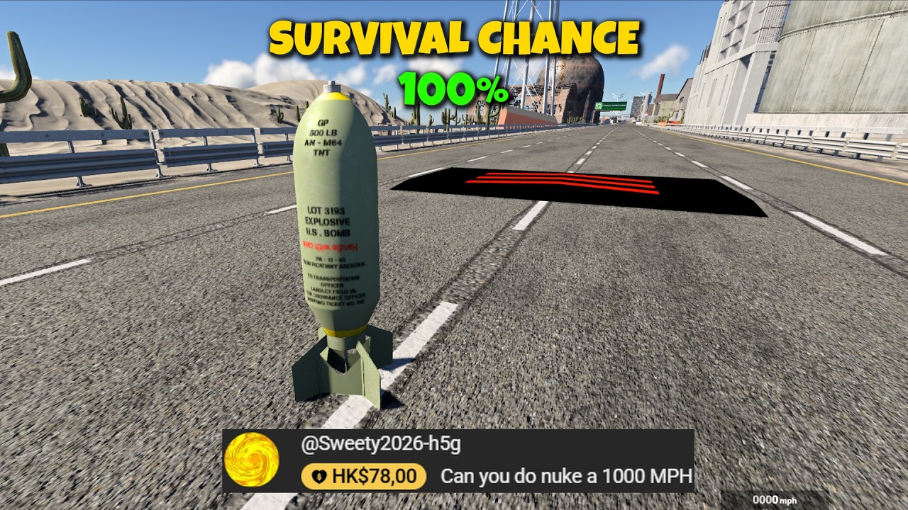 🚀 600 MPH Instant Acceleration! 😱 What is the SURVIVAL CHANCE? (BeamNG.drive)