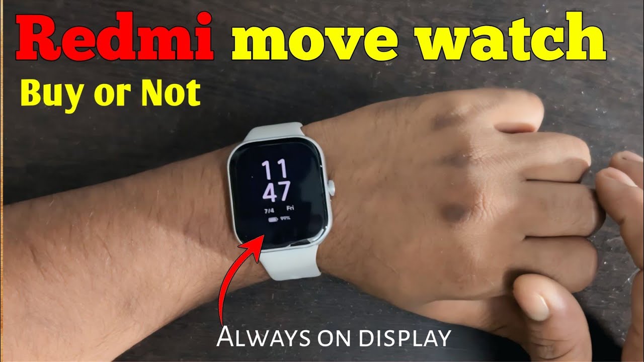 REDMI Watch Move smart watch AmoLED 🔥display🔥