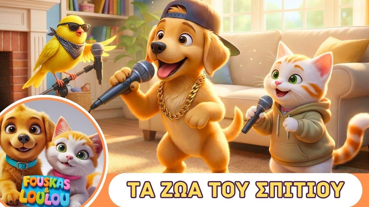 Τα ζώα του σπιτιού! | Παιδικό τραγούδι για μικρά παιδία και κατοικίδια ζώα