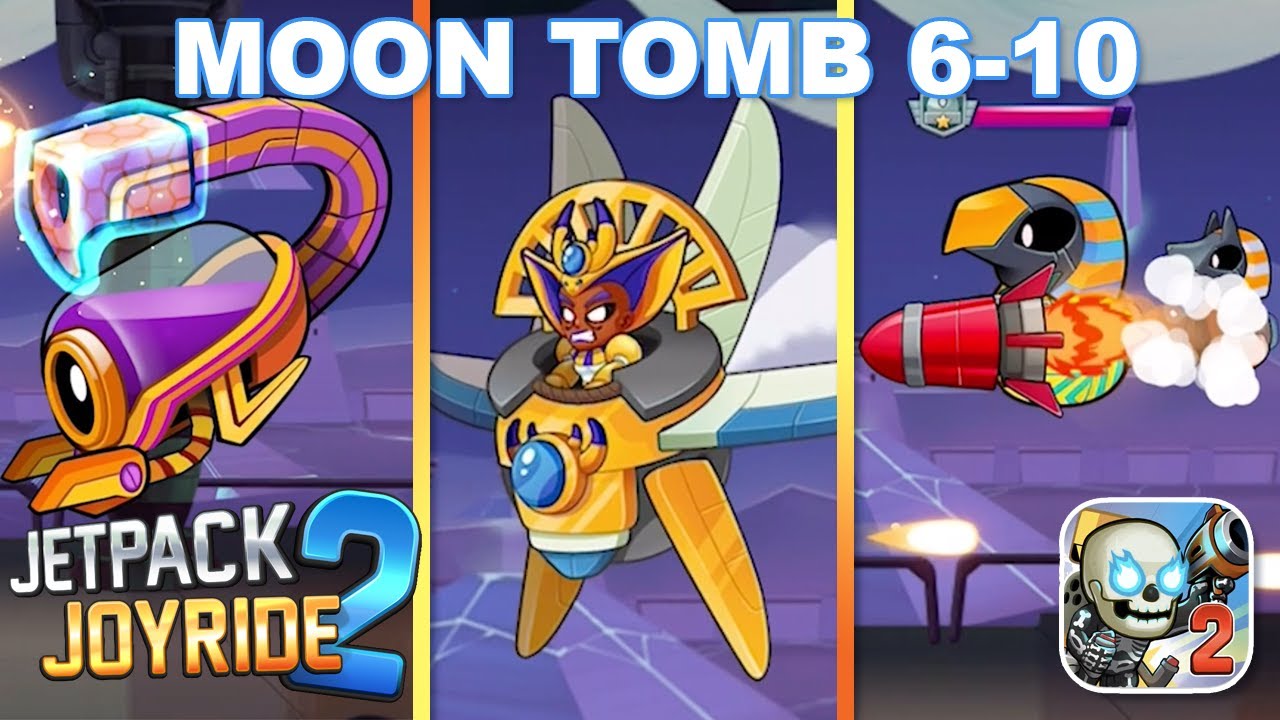 Jetpack Joyride 2 - MOON TOMB Sector 6-10  - Apple Arcade Premium Gameplay [NEW UPDATE]