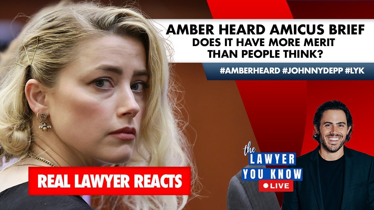 LIVE! Real Lawyer Reacts: Amber Heard Amicus Brief - Does It Have More Merit Than People Think?