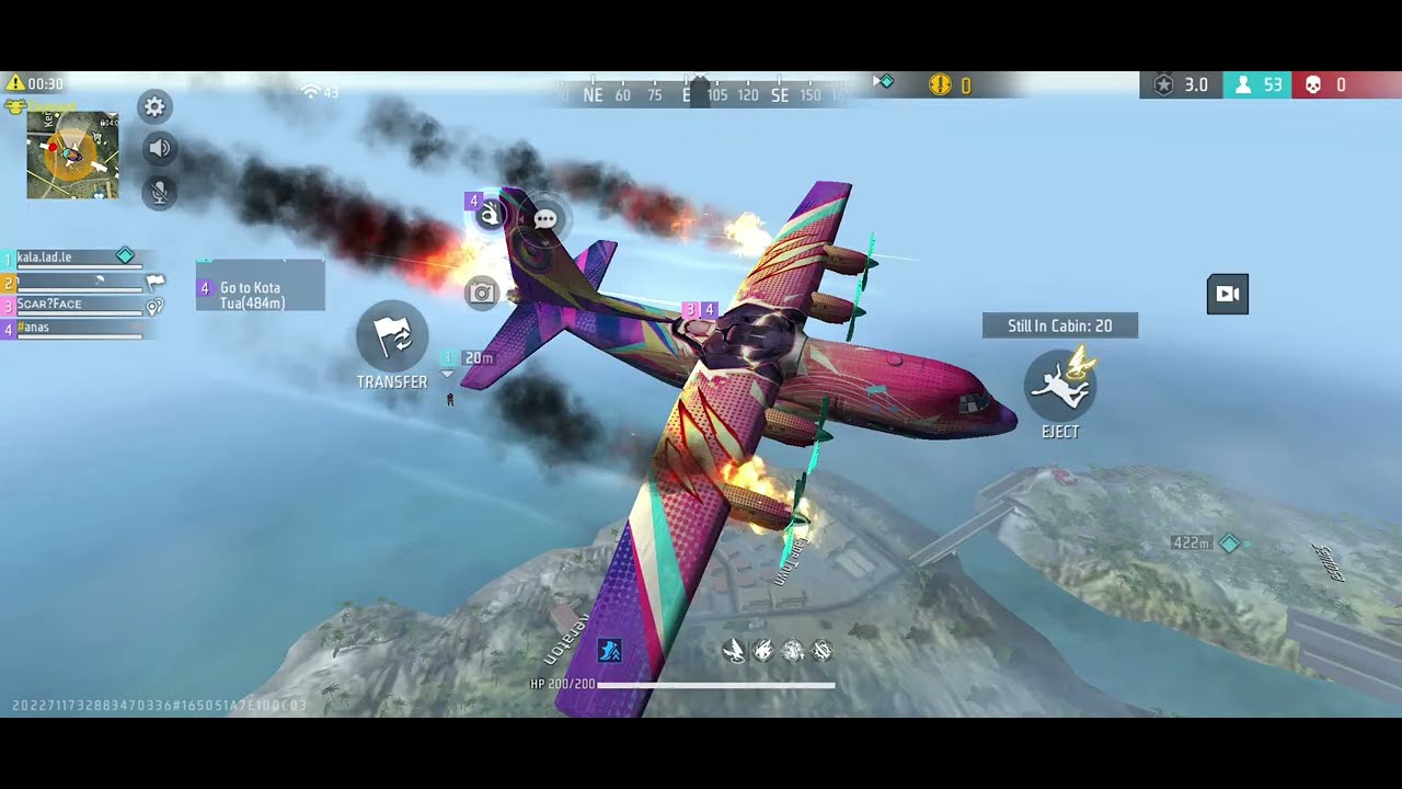 FREE FIRE UPDATE | PLANE CRASH IN FREE FIRE 🔥 😨