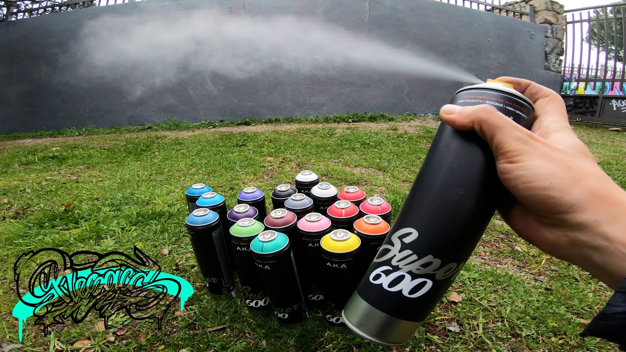 🔥 Testing All Colors Super 600 Spray Cans Of AKA Graffiti 🔥 [ Big Letters ]