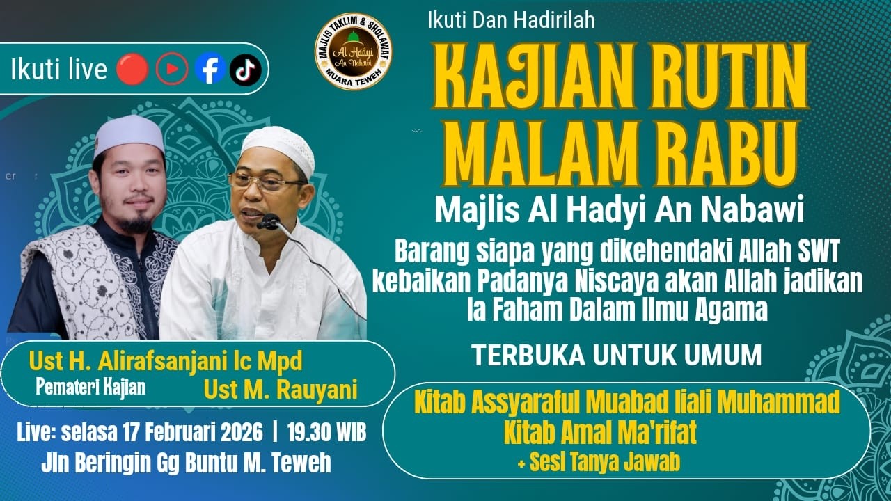 🔴LIVE | Kajian Rutin Malam Rabu, Pembacaan Kitab 