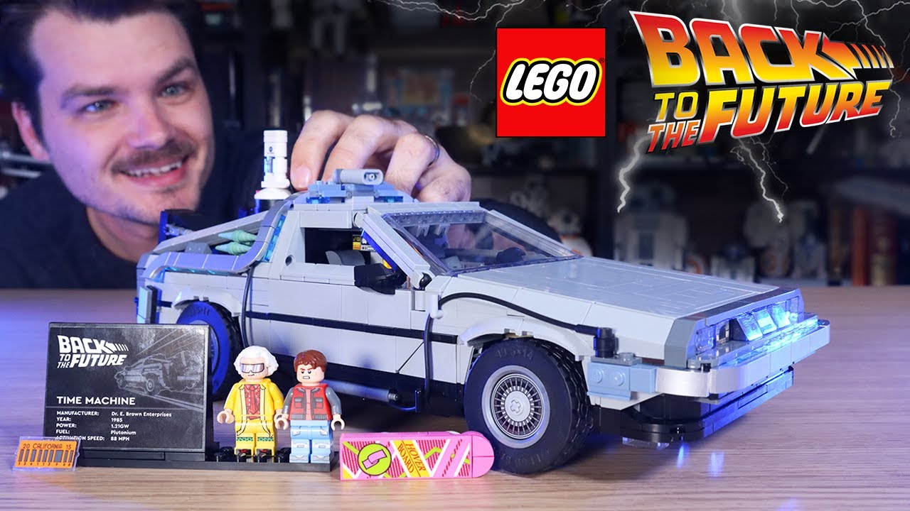 LEGO Back to the Future Time Machine Review! LEGO DeLorean 10300!