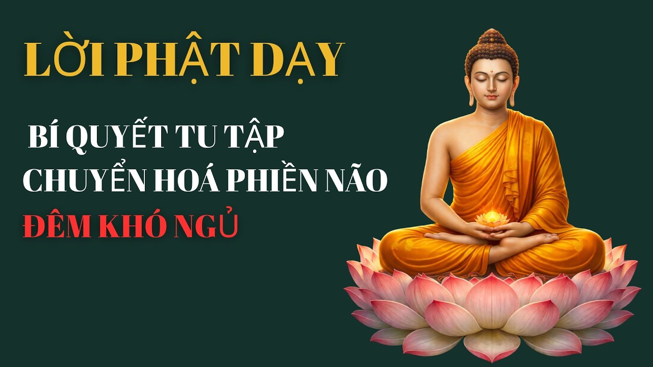 ĐÊM KHÓ NGỦ 5 BÍ QUYẾT TU TẬP CHUYỂN HOÁ PHIỀN NÃO