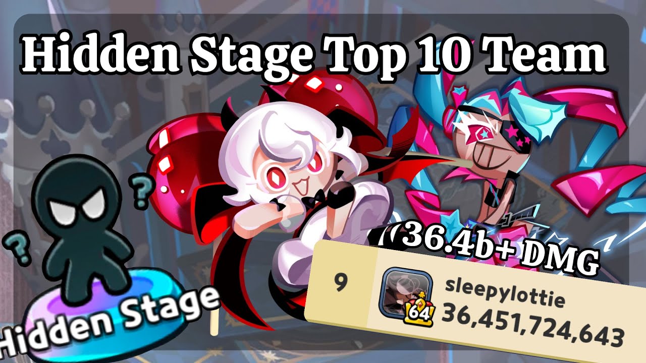 Cookie Run Kingdom - Hidden Stage BEST TEAM [36.4b+ dmg]