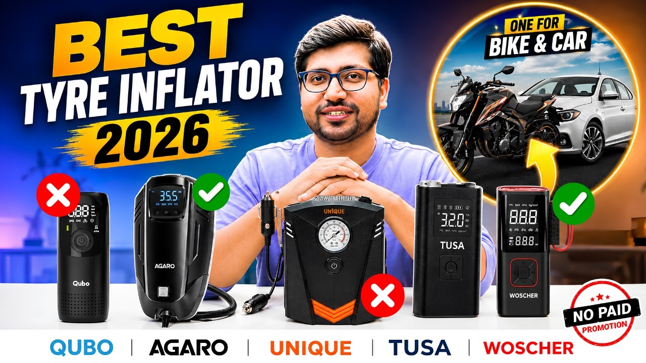 [TOP 3]🔥Best Tyre Inflator for Car in India 2026🔥Best Air Pump For Car🔥Best Car & Bike Tyre Inflator