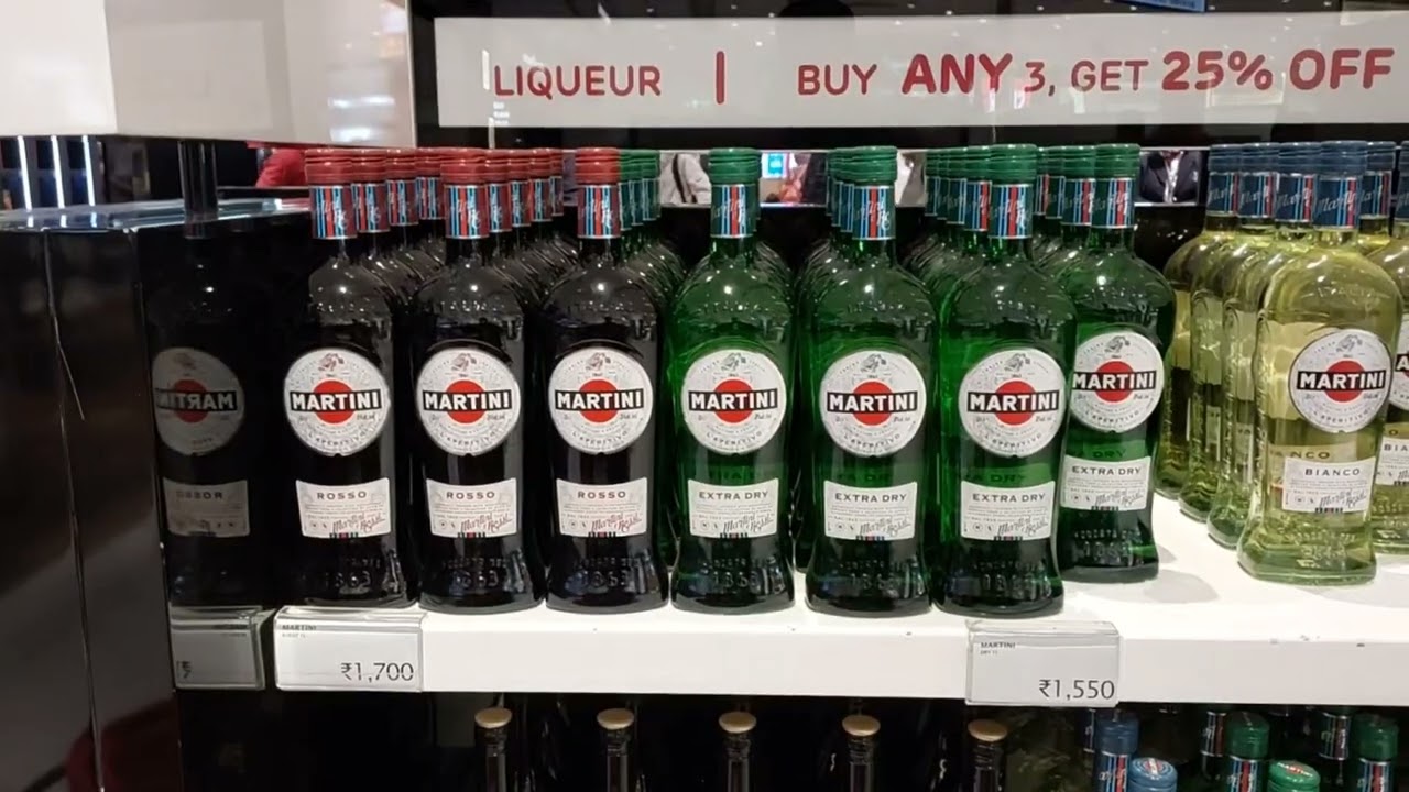 Mumbai duty free rates of Alcohol Jan 2023 #whiskey #vodka #wine #price #travel #spirits
