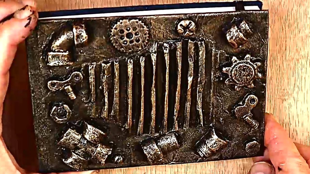 Making an Awesome Sketchbook Cover with Air Dry Clay