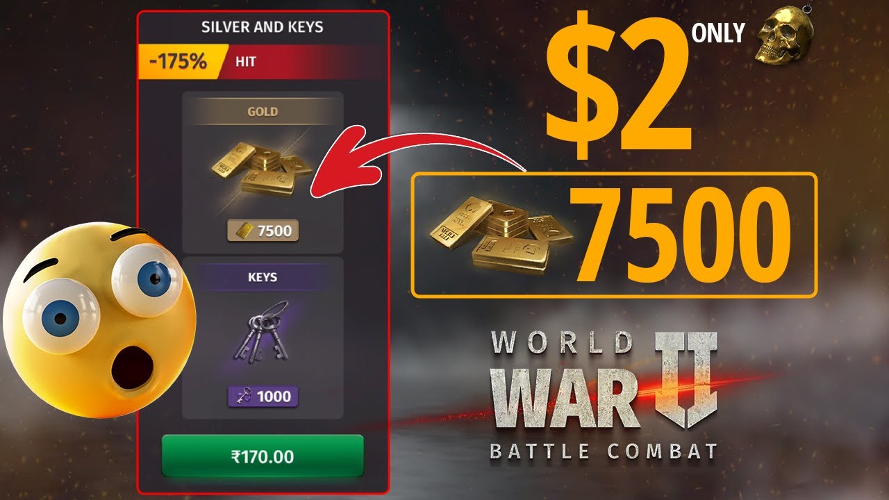 [BEST OFFER] World War 2 Battle Combat 7000 Gold Purchased