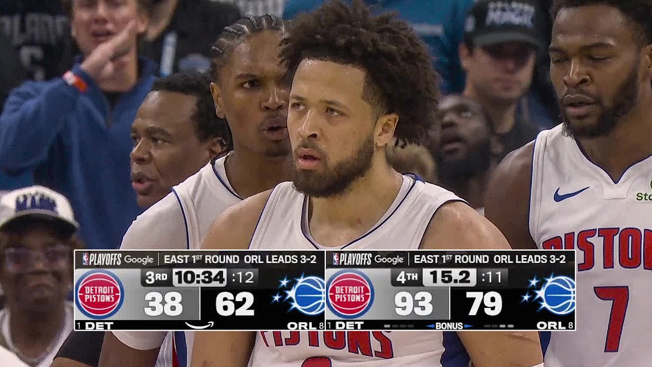 &laquo;Пистонс&raquo; совершили ИСТОРИЧЕСКИЙ камбэк, отыграв 24 очка в 6-м матче плей-офф 🤯 | 1 мая 2026 г.