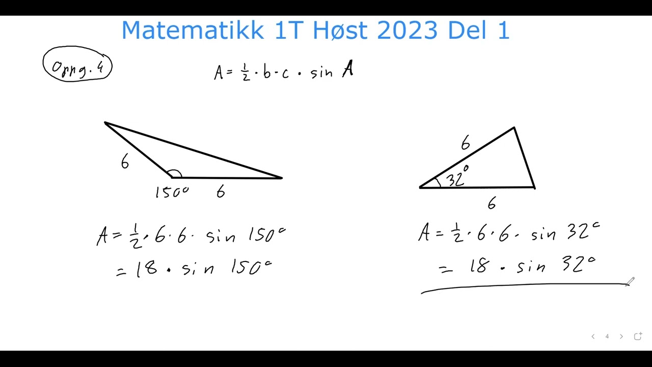 Matematikk 1T Eksamen Høst 2023 Del 1