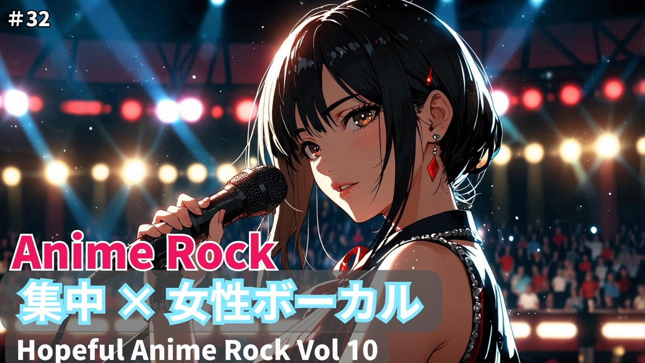 ☀️Work & Study Anime Rock  Japanese Female Vocals｜Hopeful Anime Rock Vol 10