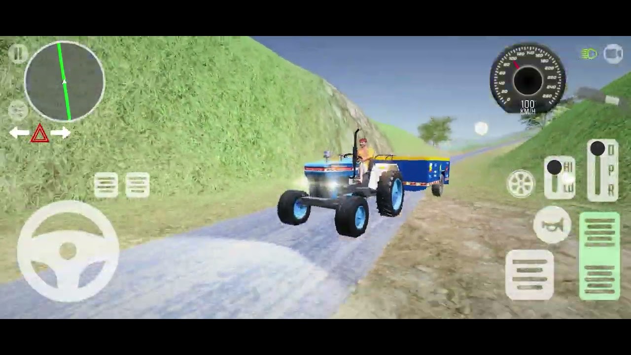 ટ્રેક્ટર ટ્રોલી ડ્રાઇવિંગ ગેમ વિડિયો k.k tractor 🚜