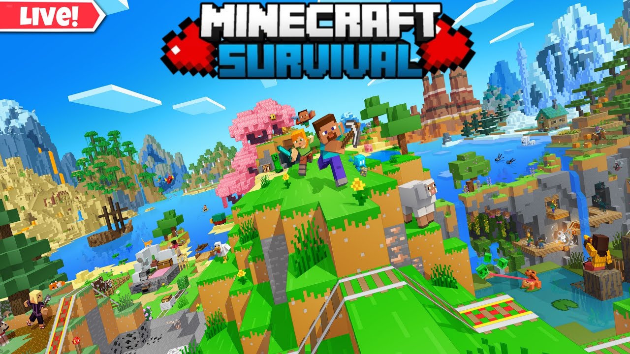 Minecraft Survival LIVE 🔴 | Playing & Chatting