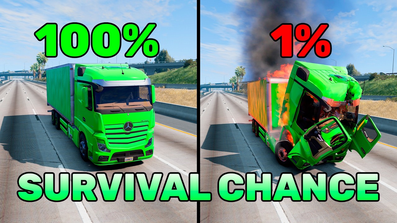 Best Of BeamNG.drive Realistic Crashes #4 | Epic Survival Chance Test