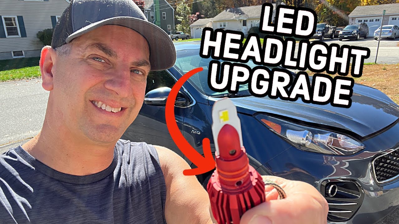 How To Upgrade KIA Sportage Headlight Bulbs To LED