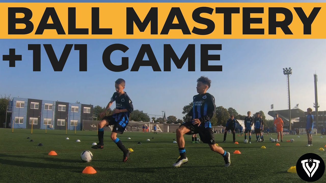 Ball Mastery + 1V1 Game | Football - Soccer Drills | U11 - U12 - U13 - U14
