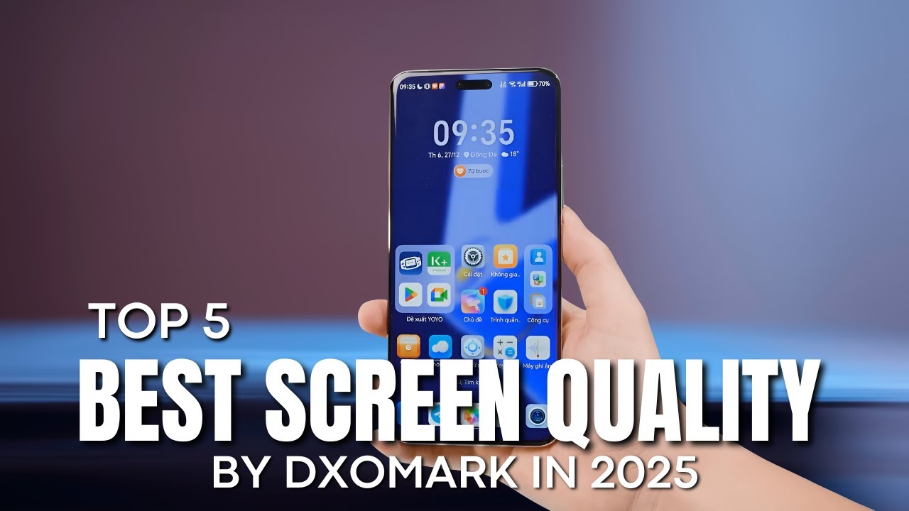 [Топ-5] Телефоны с лучшим качеством экрана по версии DxoMark в 2025 году