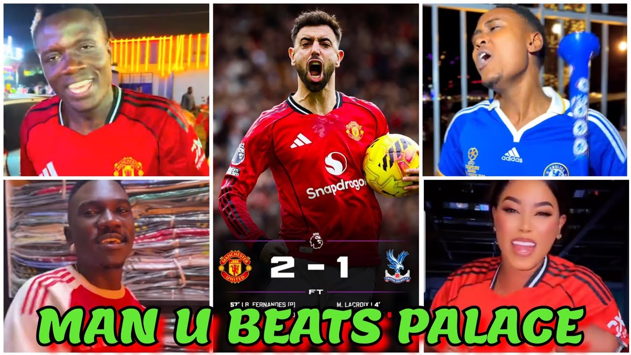 GENZ HILARIOUS REACTION ON MAN UNITED 2-1 WIN VS CRYSTAL PALACE IN THE PREMIER LEAGUE