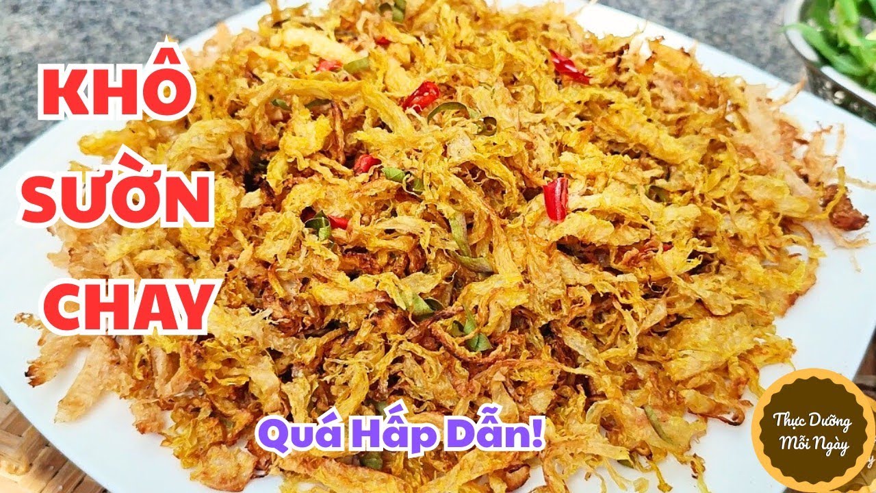 Làm Khô Chay ăn với Cháo, Xôi, Bánh Mì cực ngon, không cần dùng Nấm