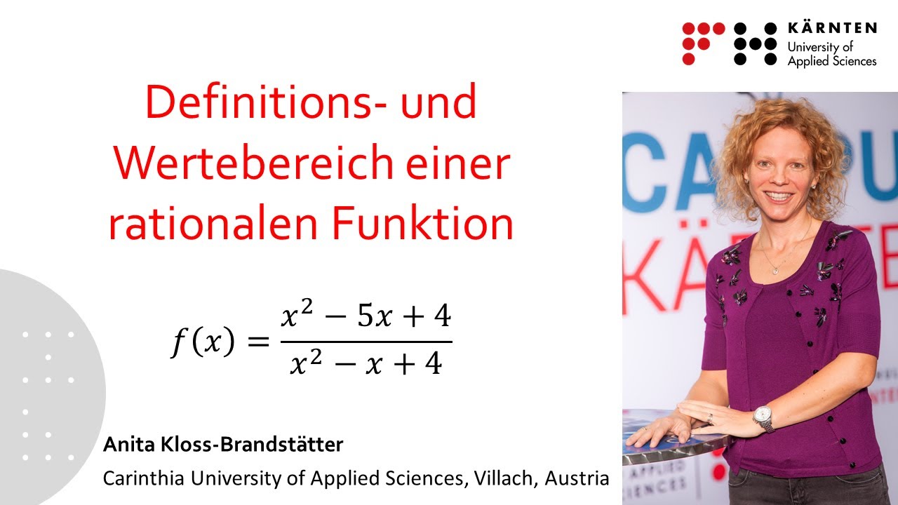 Definitions- und Wertebereich einer rationalen Funktion