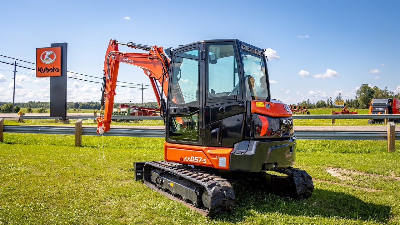 СОВЕРШЕННО НОВЫЙ | Экскаватор Kubota KX057-5! Новые функции, которые обязательно стоит увидеть!