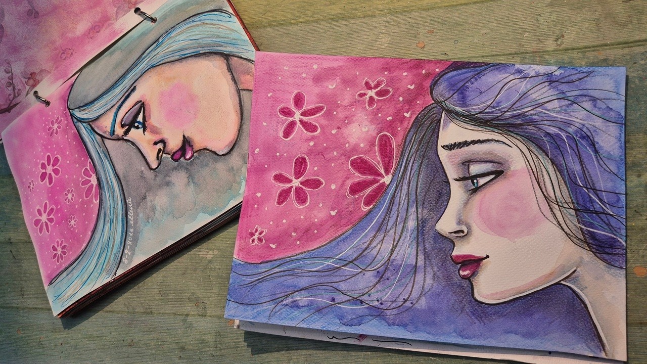 ❤️ Face 8 for the 2016 VS 2026 #29faces Art Challenge