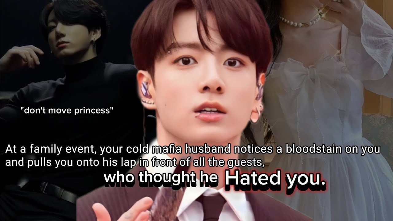 At a family event, your cold mafia husband notices a bloodstain on you and pulls you onto his lap-
