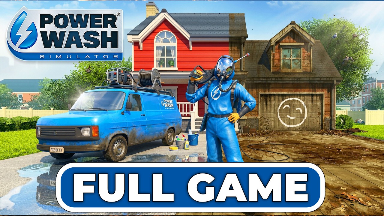 POWER WASH SIMULATOR - Full Game 100% Job Complete [1080P 60FPS] (No Commentary)