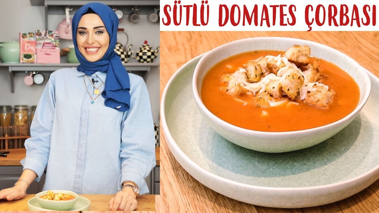 SÜTLÜ DOMATES ÇORBASI TAM KIVAMINDA | KITIR EKMEK TARİFİ