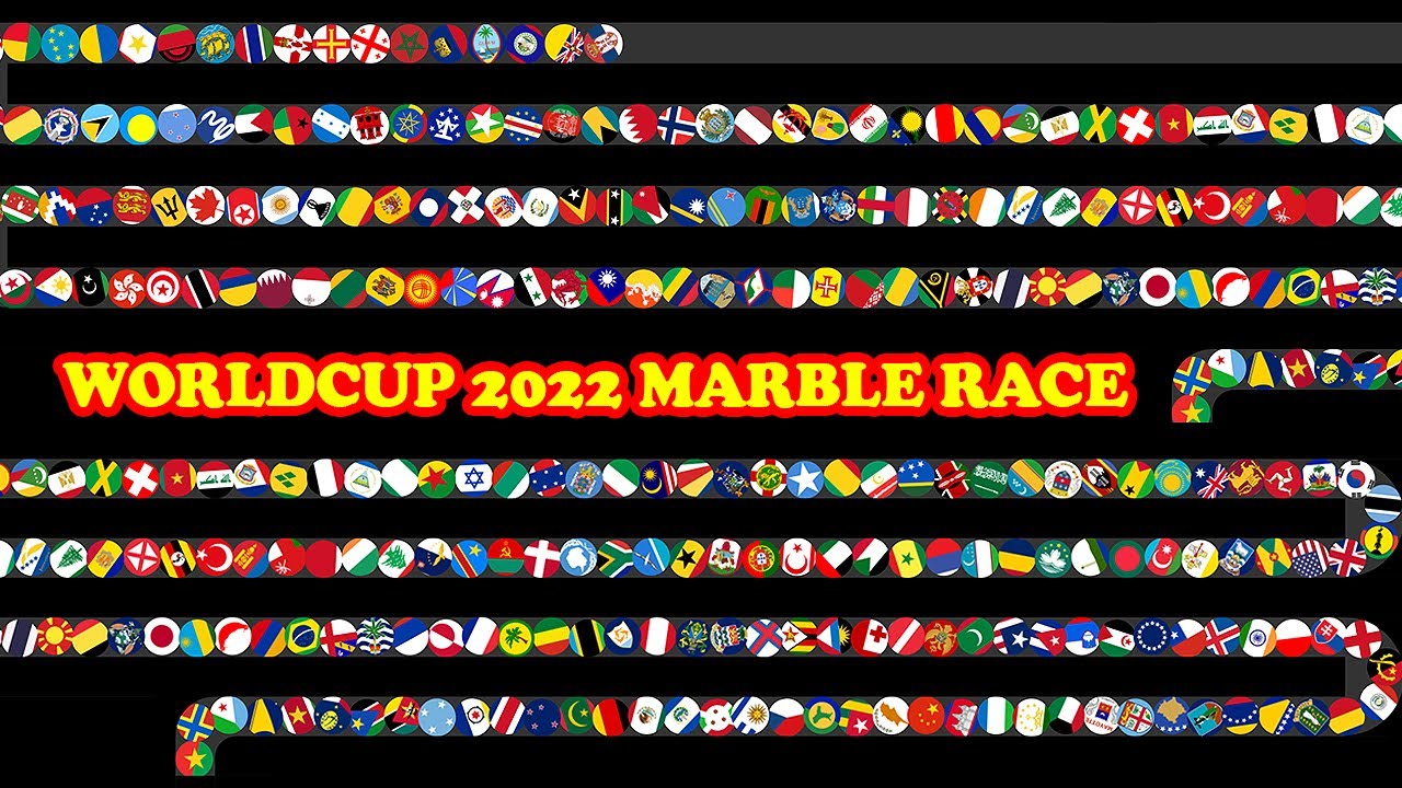 World Cup 2022 Final Marble Race Part 11 in Algodoo - Thc Game Mobile