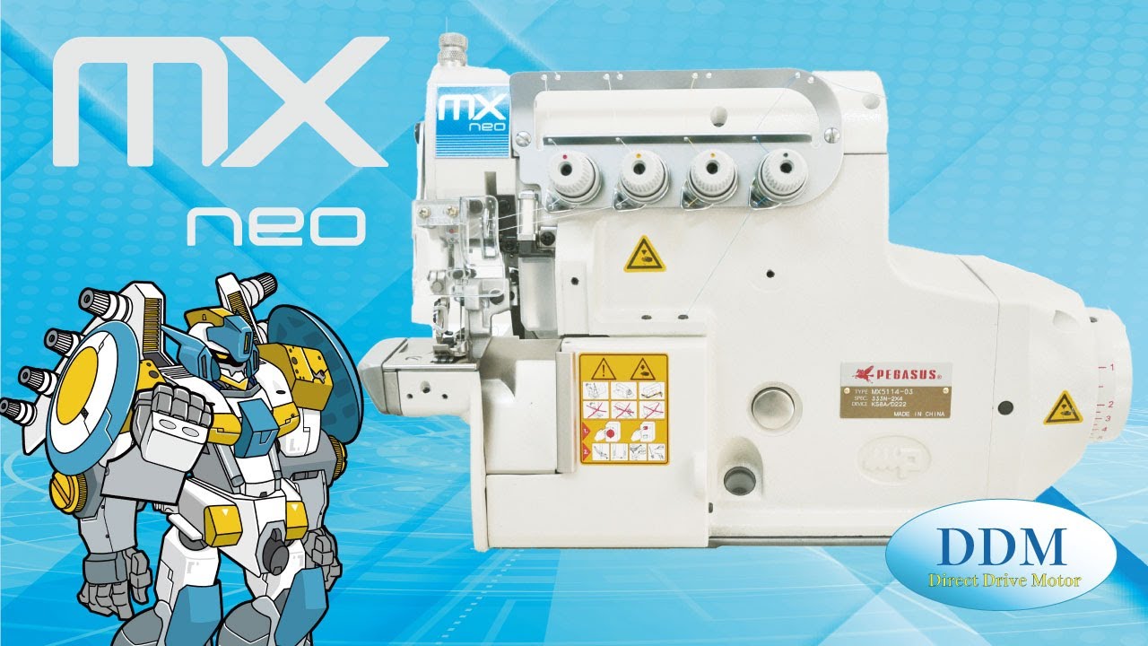 【Pegasus sewing machine】MX5100　Cylinder bed overedger