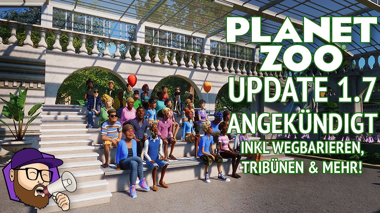 🐯 Update 1.7 Angekündigt! Inkl. Weg-Barrieren, Tribünen & Tauchenden Katzen! - Planet Zoo Update #48