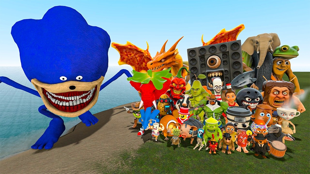 ALL NEW ITALIAN AI BRAINROT MEMES VS SONIC TAPES MONTERS! - Garry's Mod