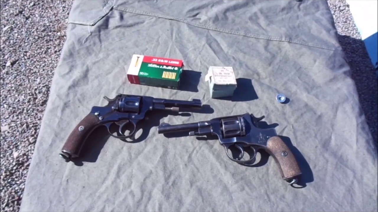 Test firing 32 S&W Long and 107 year old ammo in my Swedish Nagant m 1887 revolver .