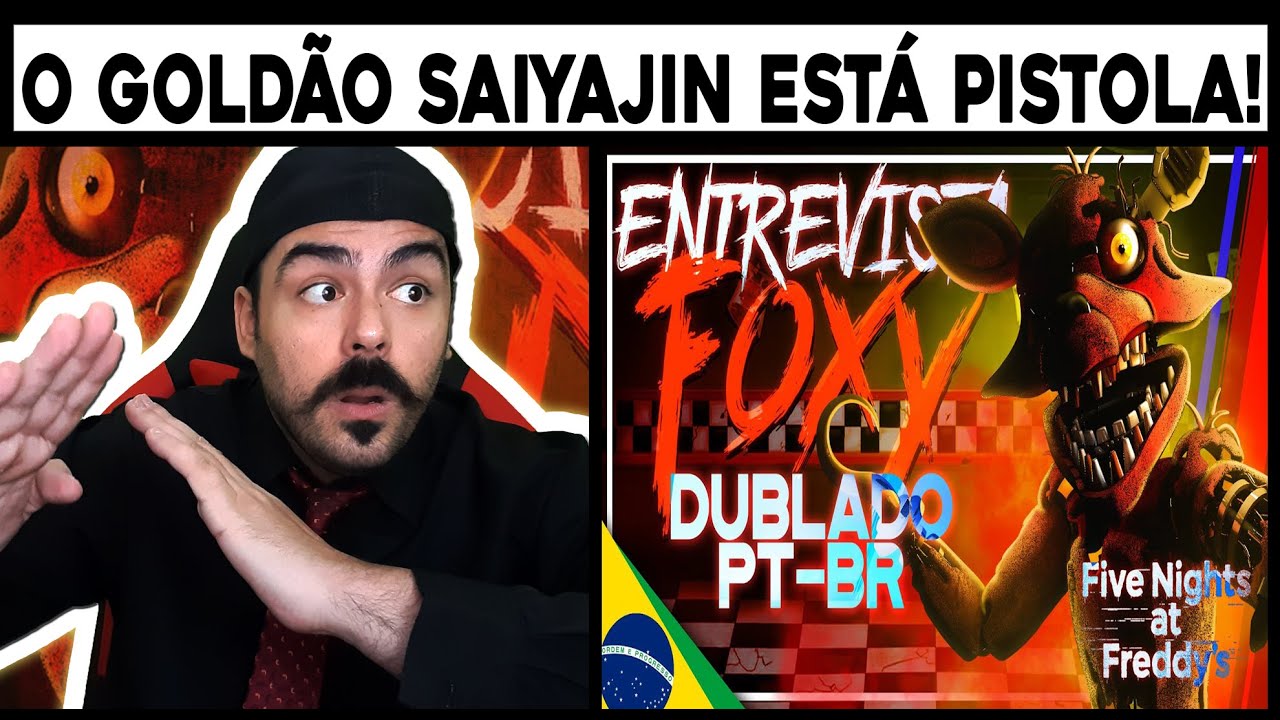 REACT - [FNAF] An Interview with Foxy (DUBLADO PT-BR) | FNAF Animation (IRON MASTER)