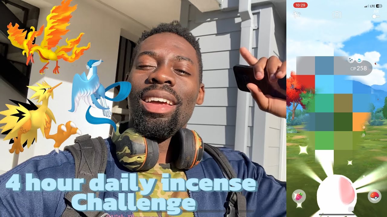 4 hour daily incense challenge!!! Pokémon go Galarian expedition