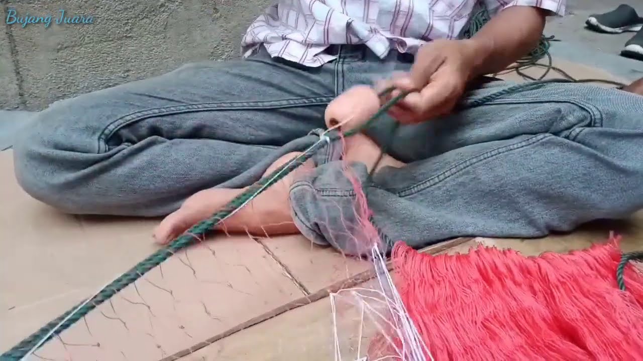 Tutorial pemasangan Kaja jaring udang,,  jaring khusus di tarik..