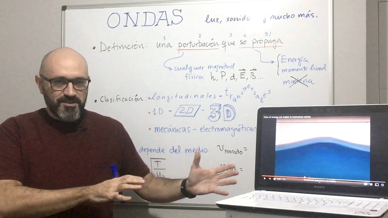 Física 3.01 Introducción al movimiento ondulatorio: definición clasificación velocidad de las ondas