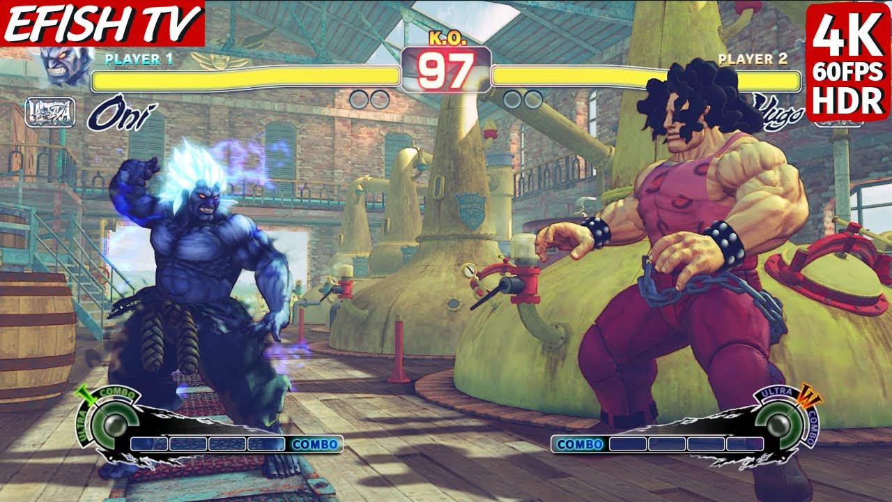 Они против Хьюго (Самый сложный ИИ) - Ultra Street Fighter IV