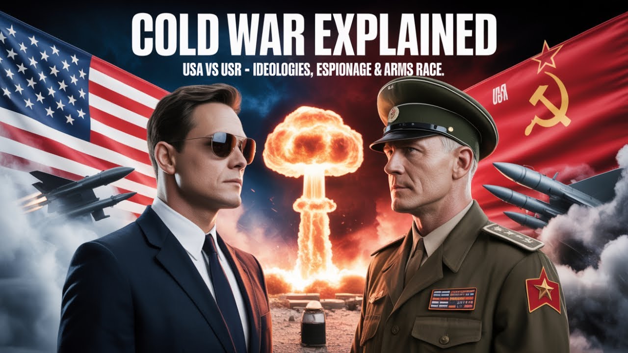 The Cold War Explained in 5 Minutes | USA vs USSR | Nuclear Arms, Space Race & Berlin Wall