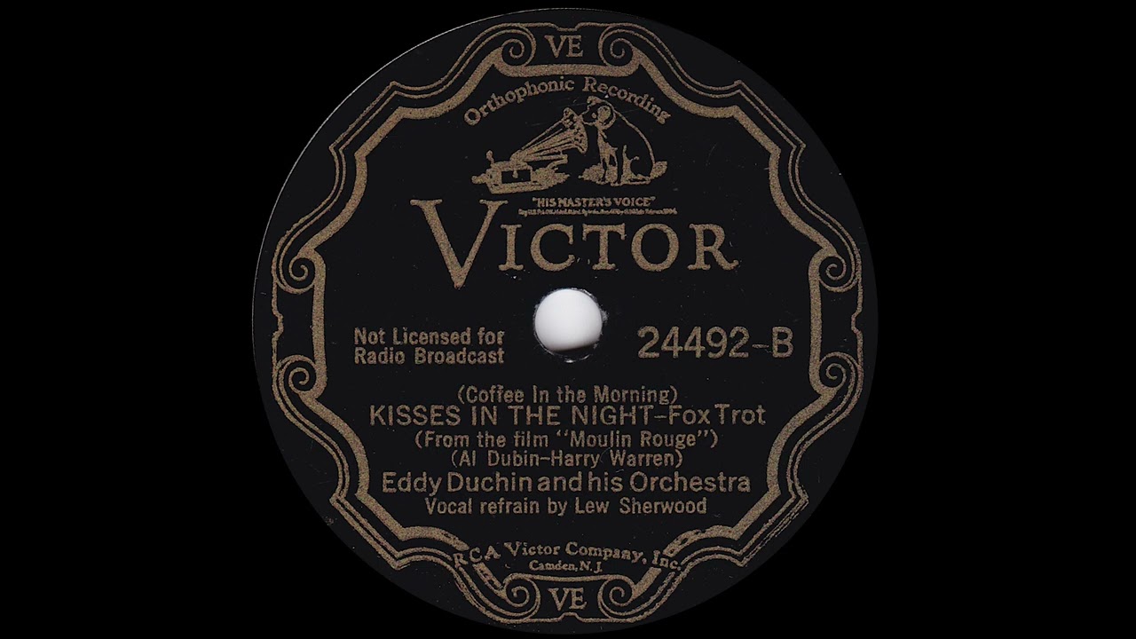 1933 Eddy Duchin - (Coffee In The Morning) Kisses In The Night (Lew Sherwood, vocal)